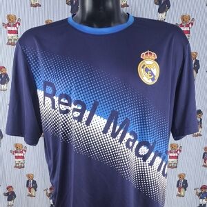 Real Madrid CF Official club soccer blue & white XL team soccer jersey